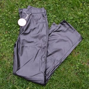 NWT Black Leather Pants